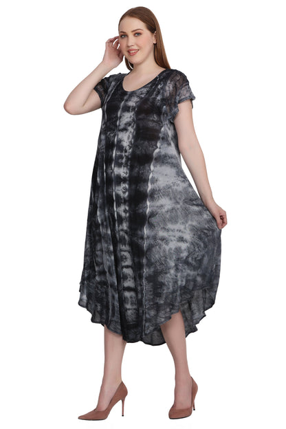 Cap Sleeve Tie Dye Dress 522185-SLV