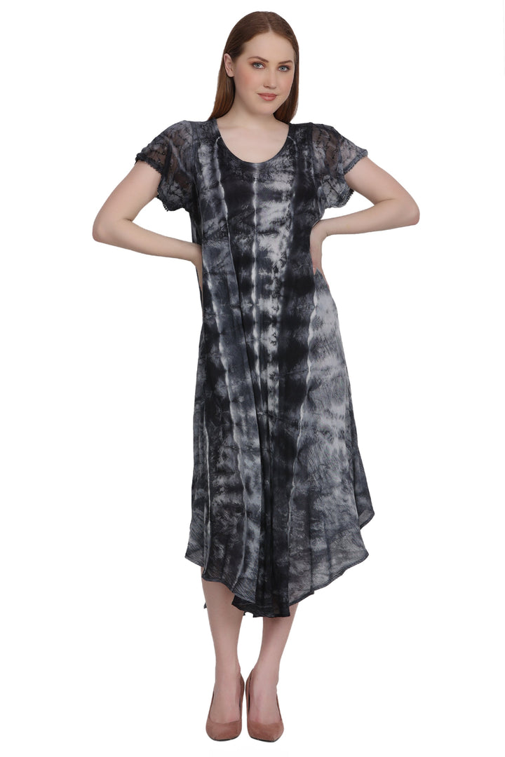 Cap Sleeve Tie Dye Dress 522185-SLV