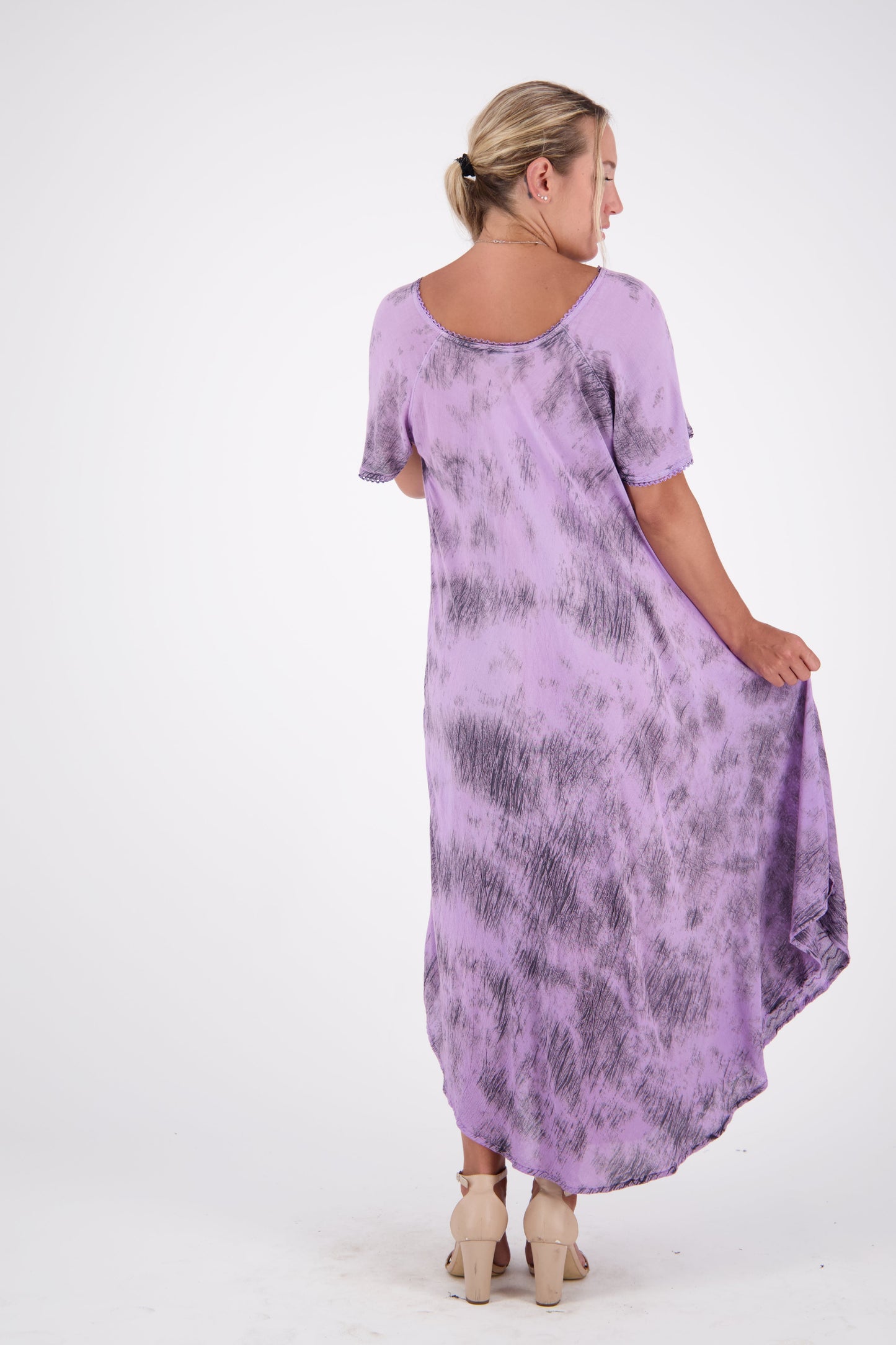 Cap Sleeve Tie Dye House Dress 522146SLV