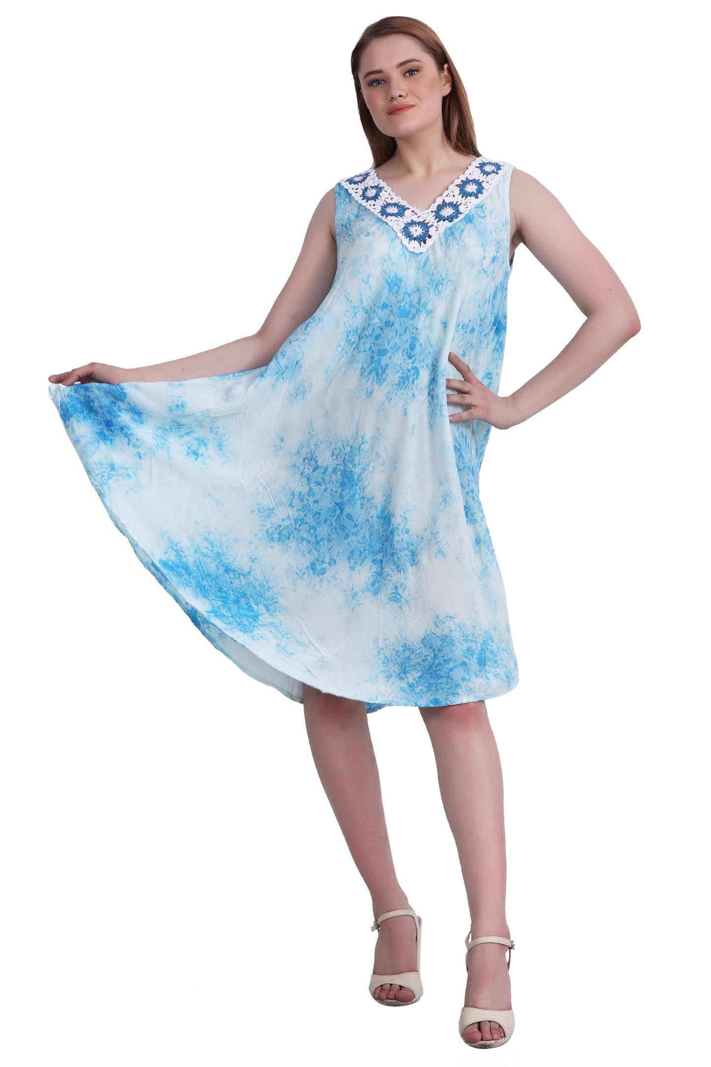 Crochet Tie Dye Dress 482204-CN