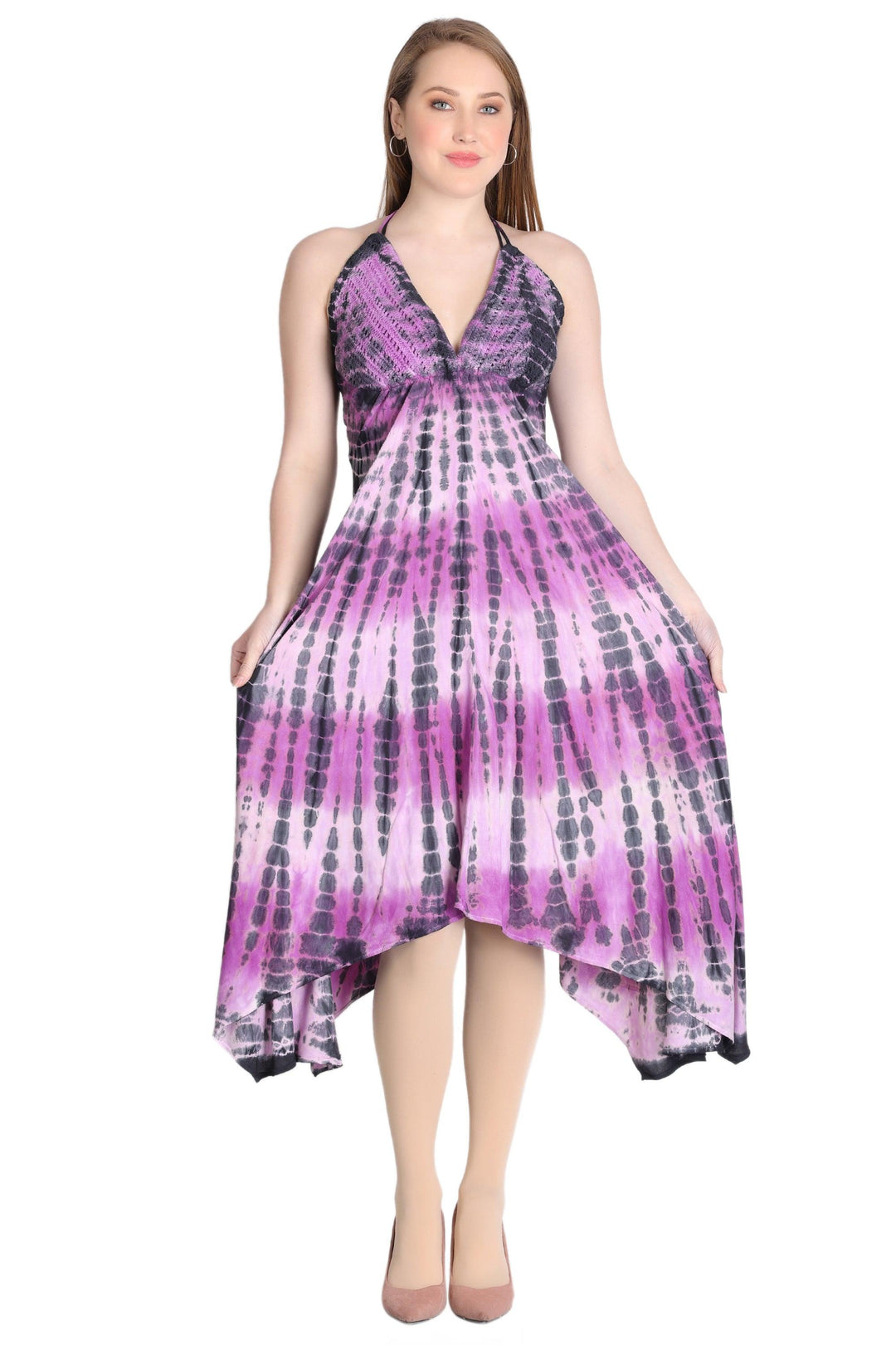 Crochet Tie Dye Dress CD-21565