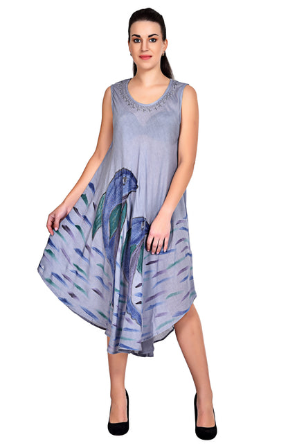 Dolphin Print Resort Dress 20304