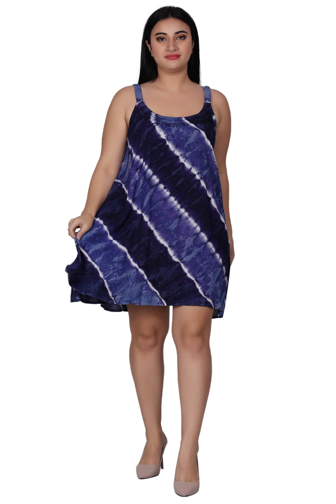 Elastic Strap Tie Dye Dress 362214EN