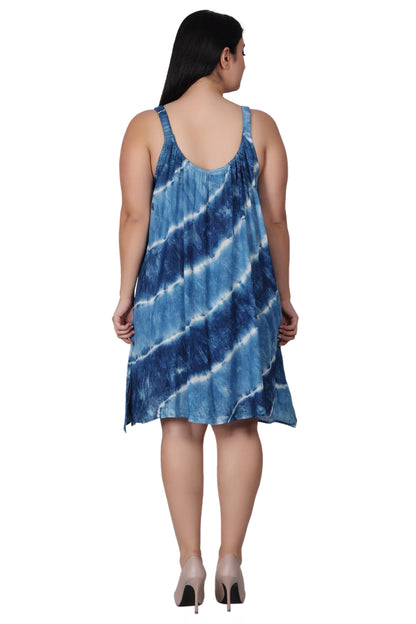 Elastic Strap Tie Dye Dress 362214EN