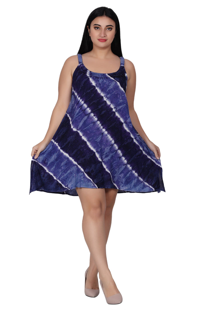 Elastic Strap Tie Dye Dress 362214EN