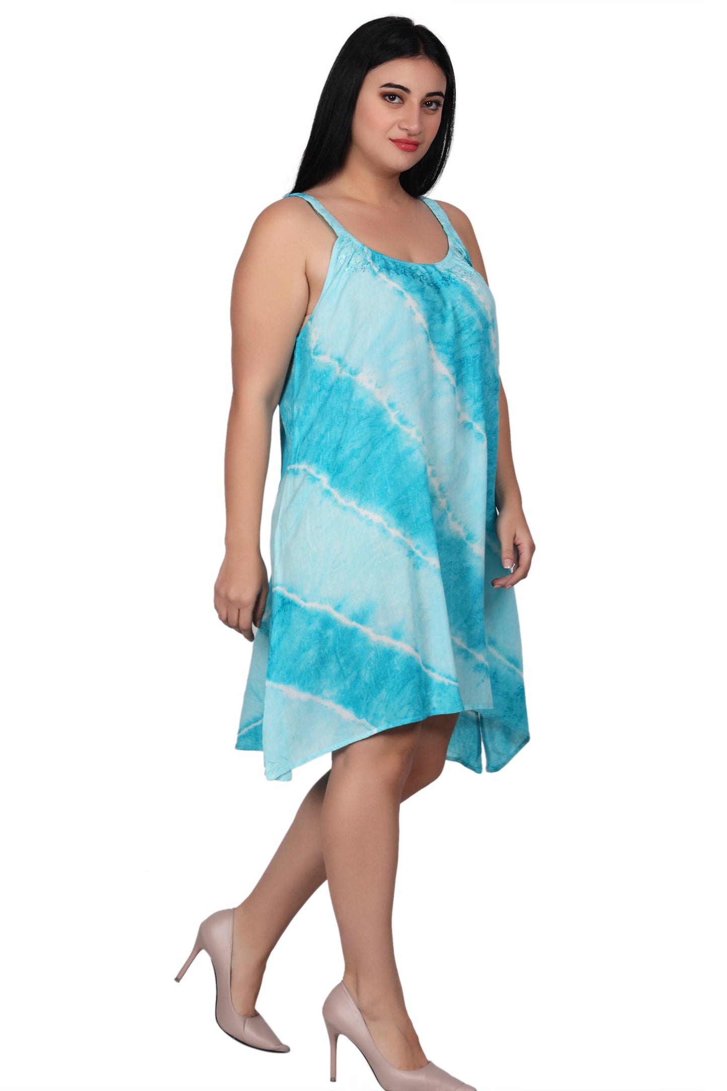 Elastic Strap Tie Dye Dress 362214EN