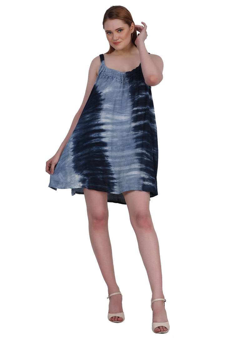 Elastic Strap Tie Dye Dress 362215EN