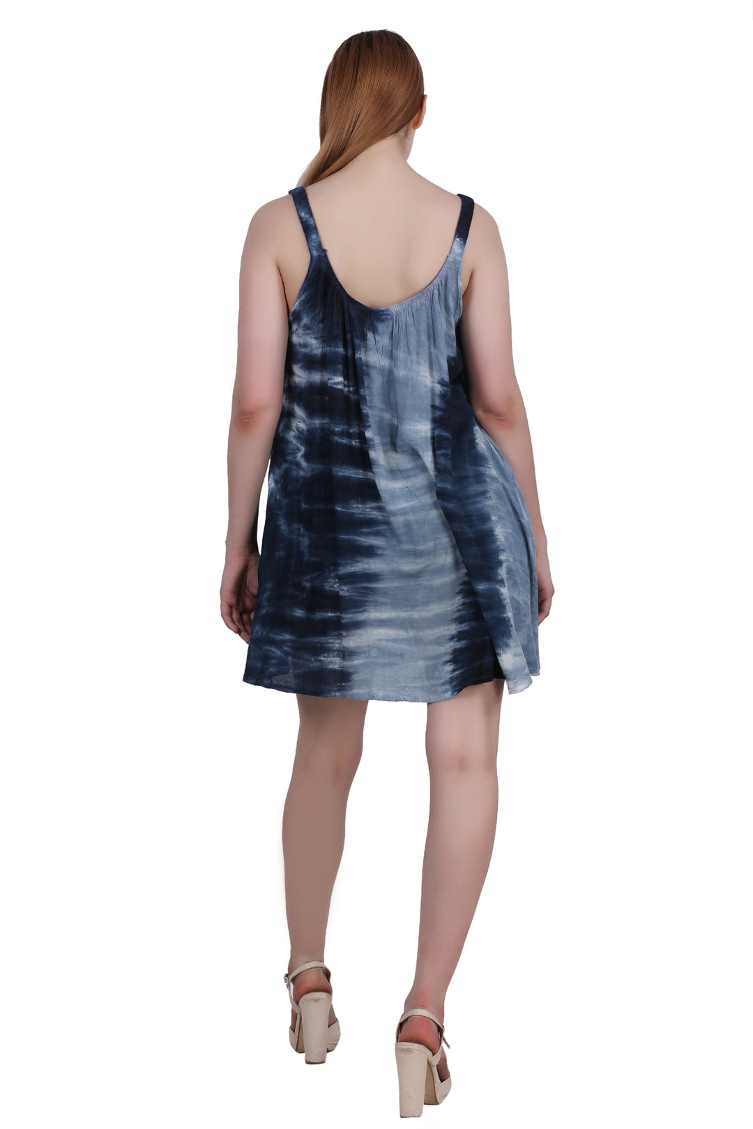 Elastic Strap Tie Dye Dress 362215EN