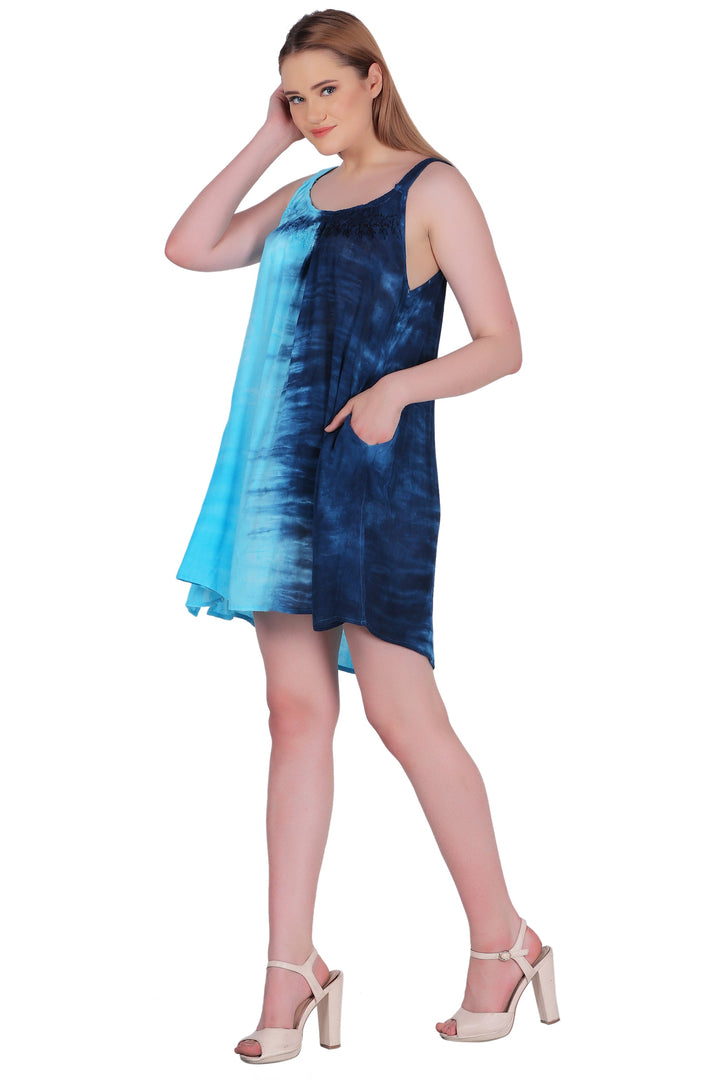 Elastic Strap Tie Dye Dress 362215EN