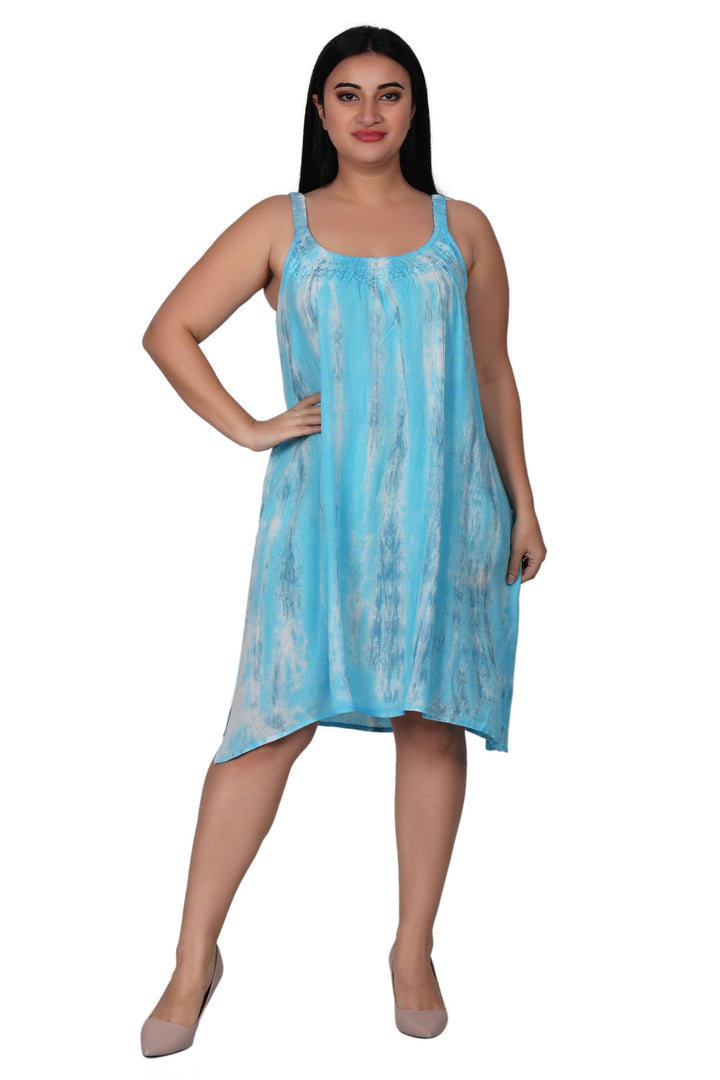 Elastic Strap Tie Dye Dress 362216EN