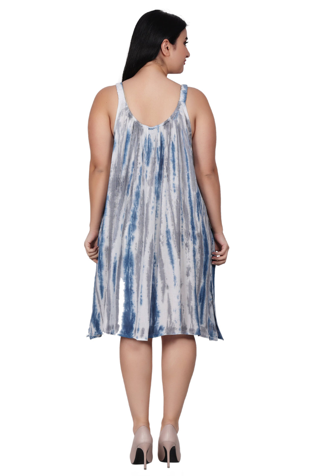 Elastic Strap Tie Dye Dress 362216EN