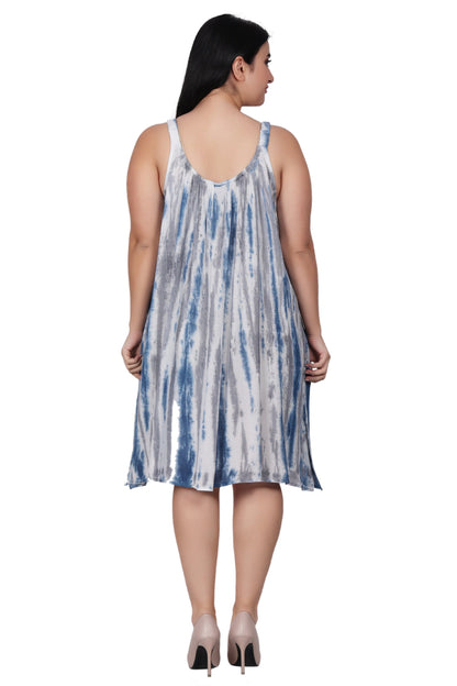 Elastic Strap Tie Dye Dress 362216EN