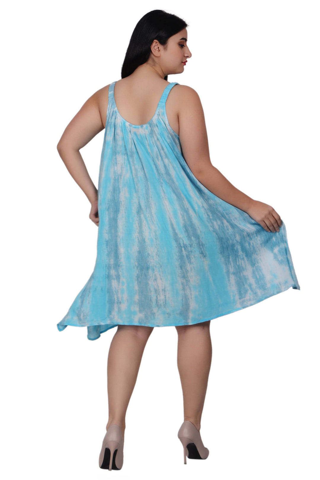 Elastic Strap Tie Dye Dress 362216EN