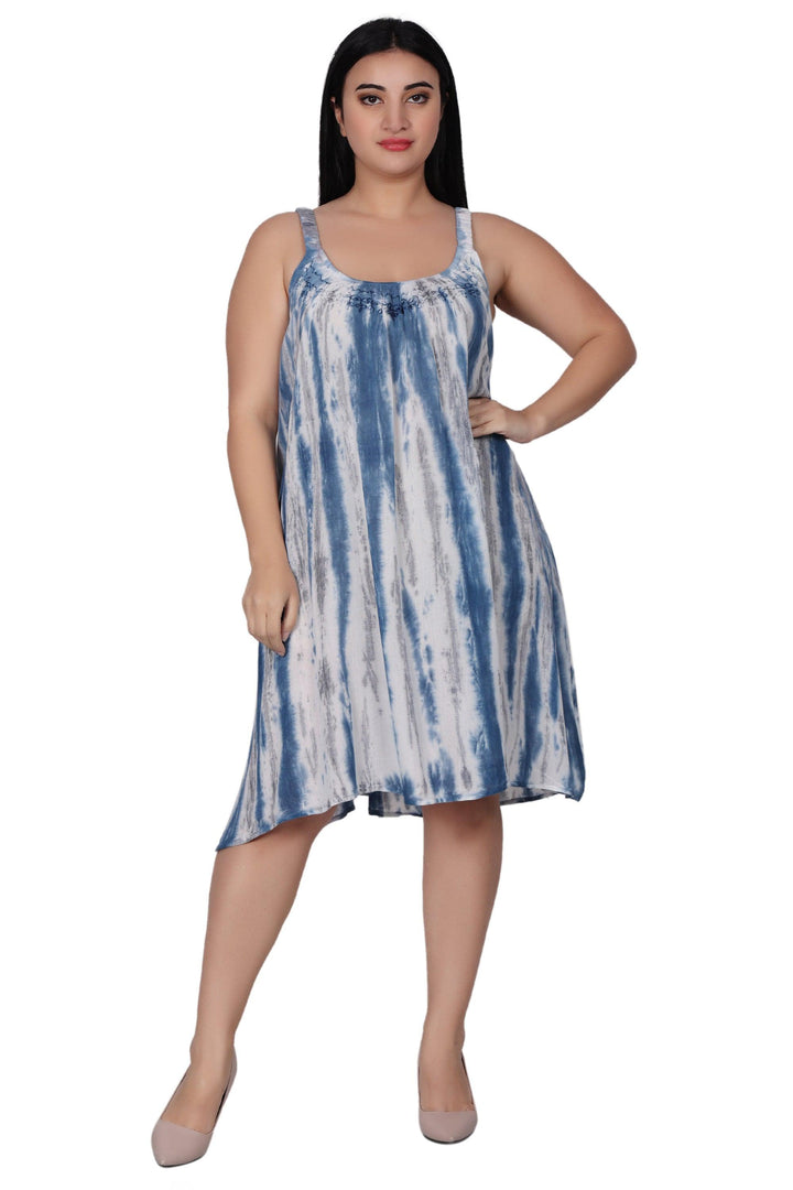 Elastic Strap Tie Dye Dress 362216EN