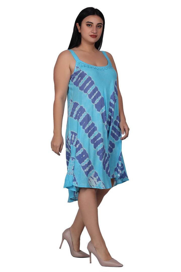 Embroidered Tie Dye Dress 362200STP