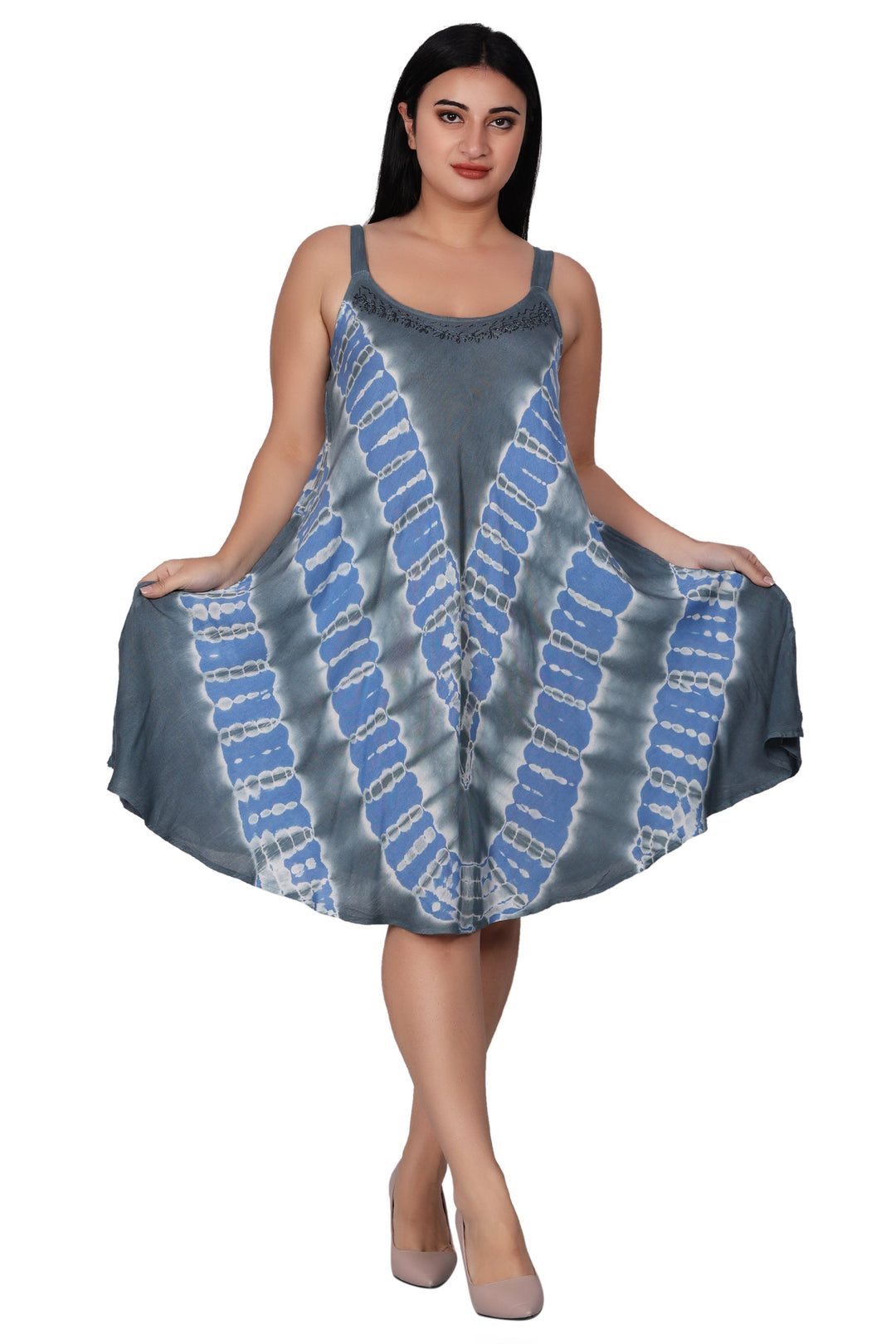 Embroidered Tie Dye Dress 362200STP