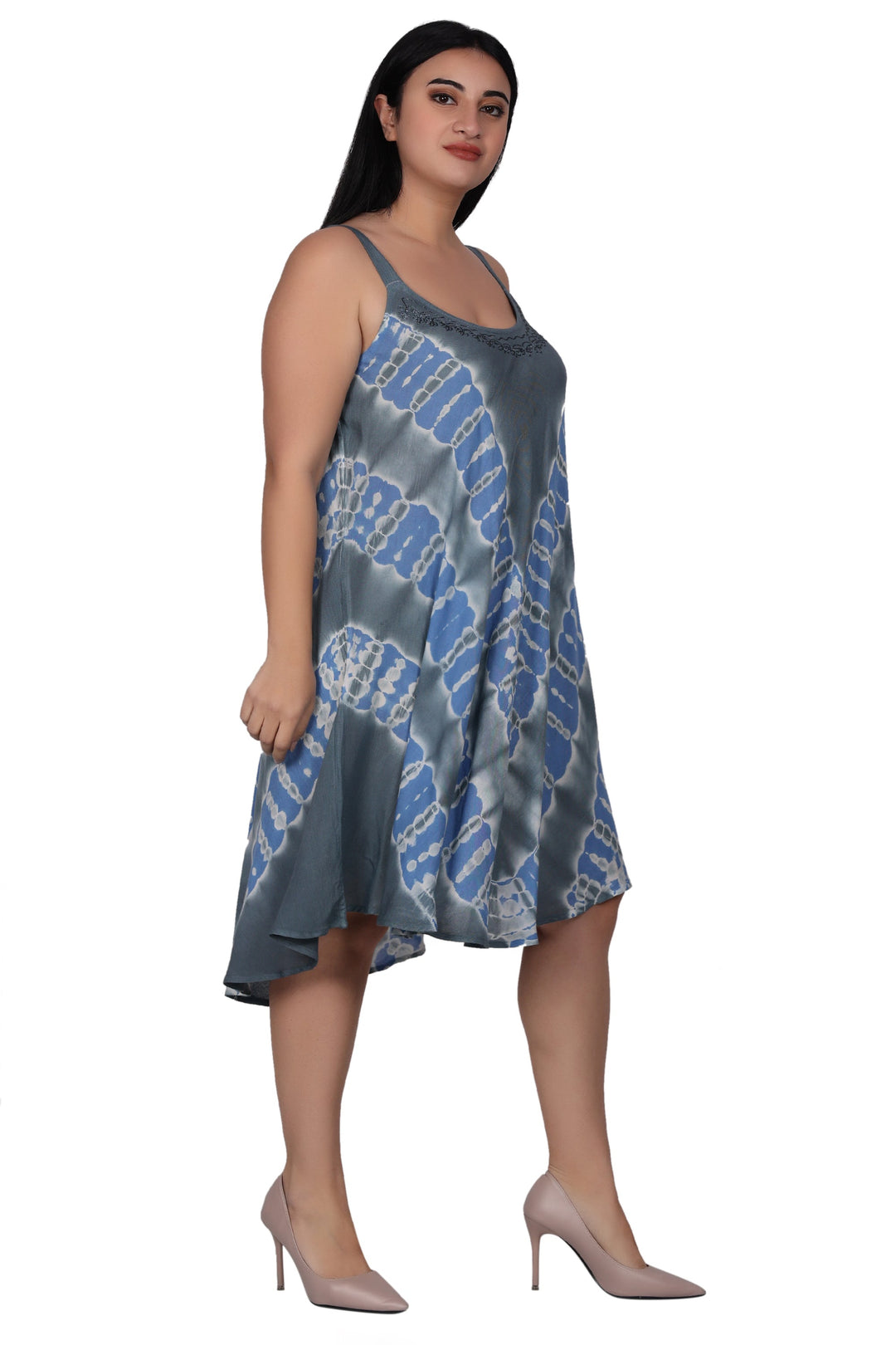 Embroidered Tie Dye Dress 362200STP