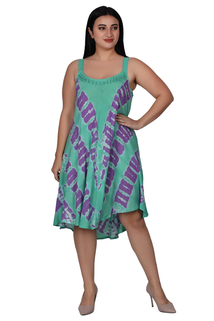 Embroidered Tie Dye Dress 362200STP