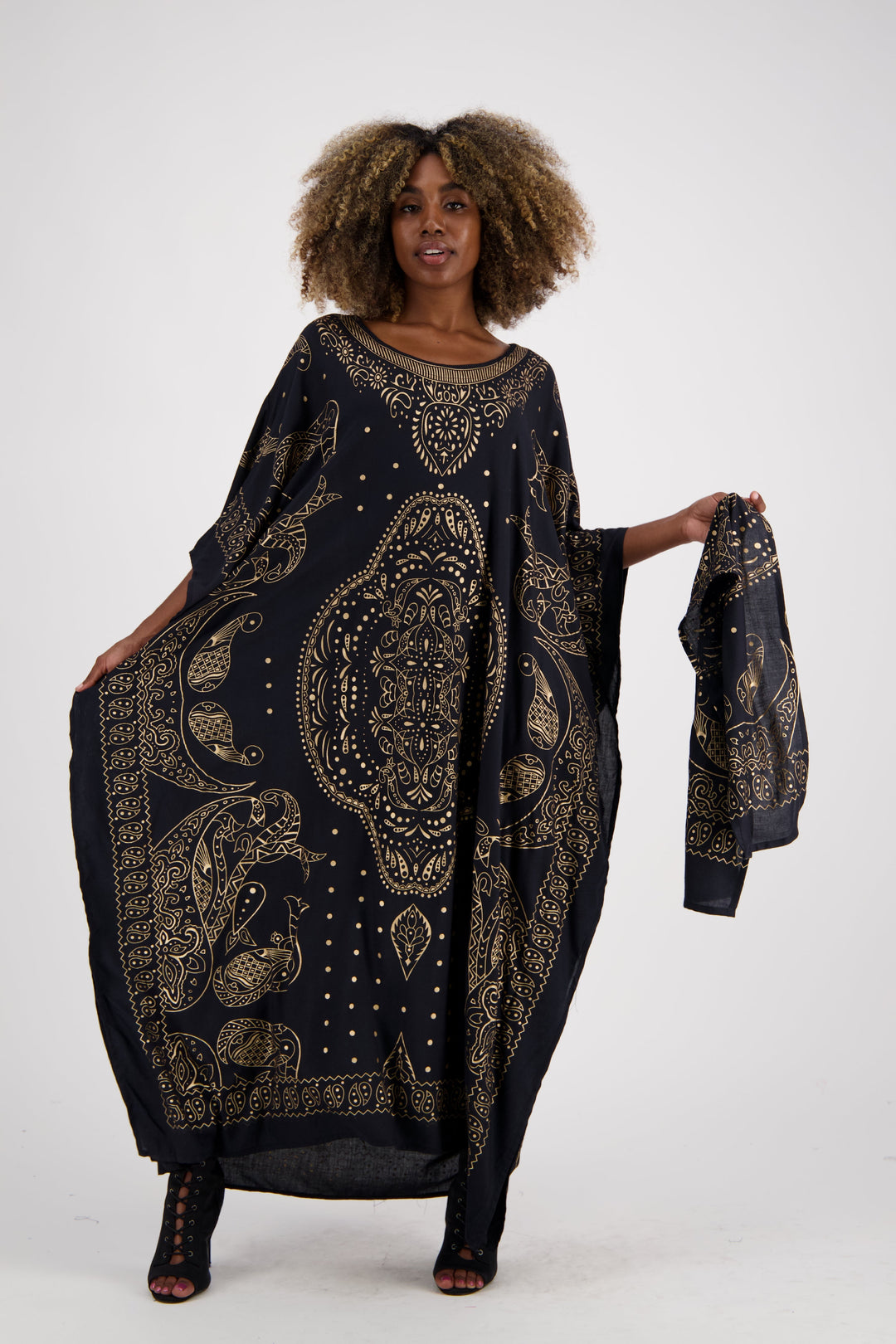 Geometric Print Kaftan KAF-1040