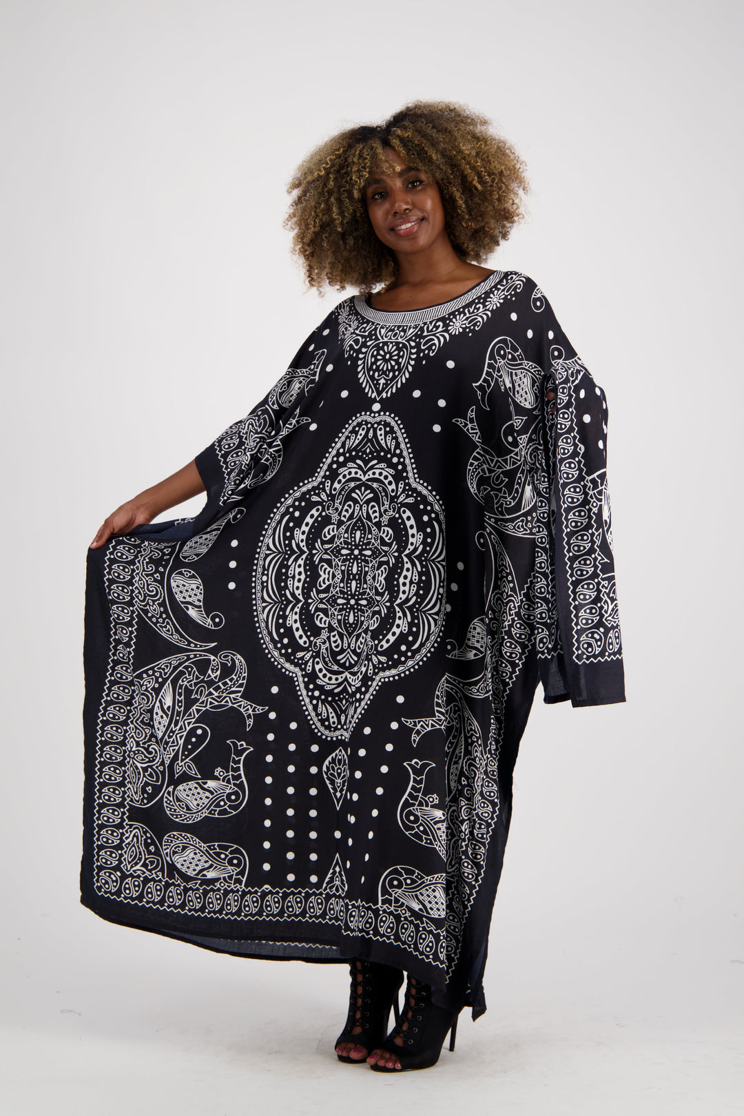 Geometric Print Kaftan KAF-1040