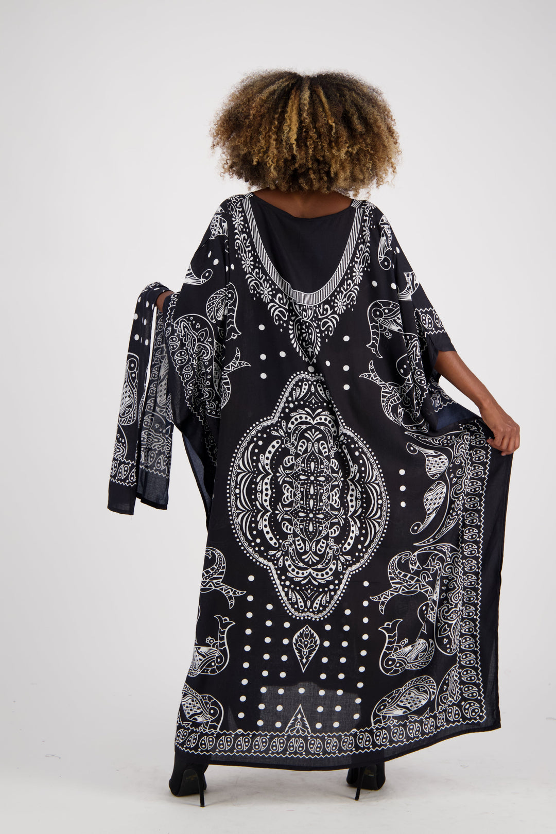 Geometric Print Kaftan KAF-1040