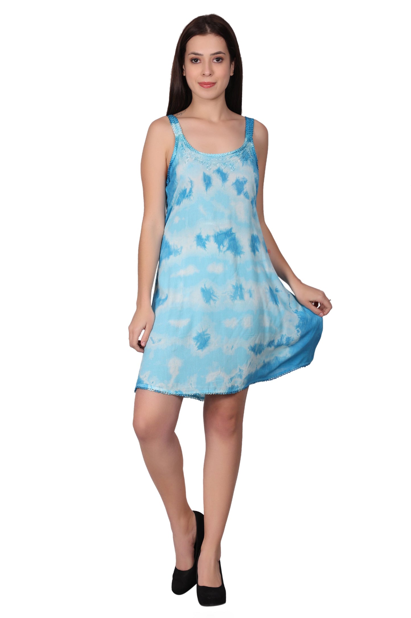 Laced Tie Dye Beach Dress 362213LACE