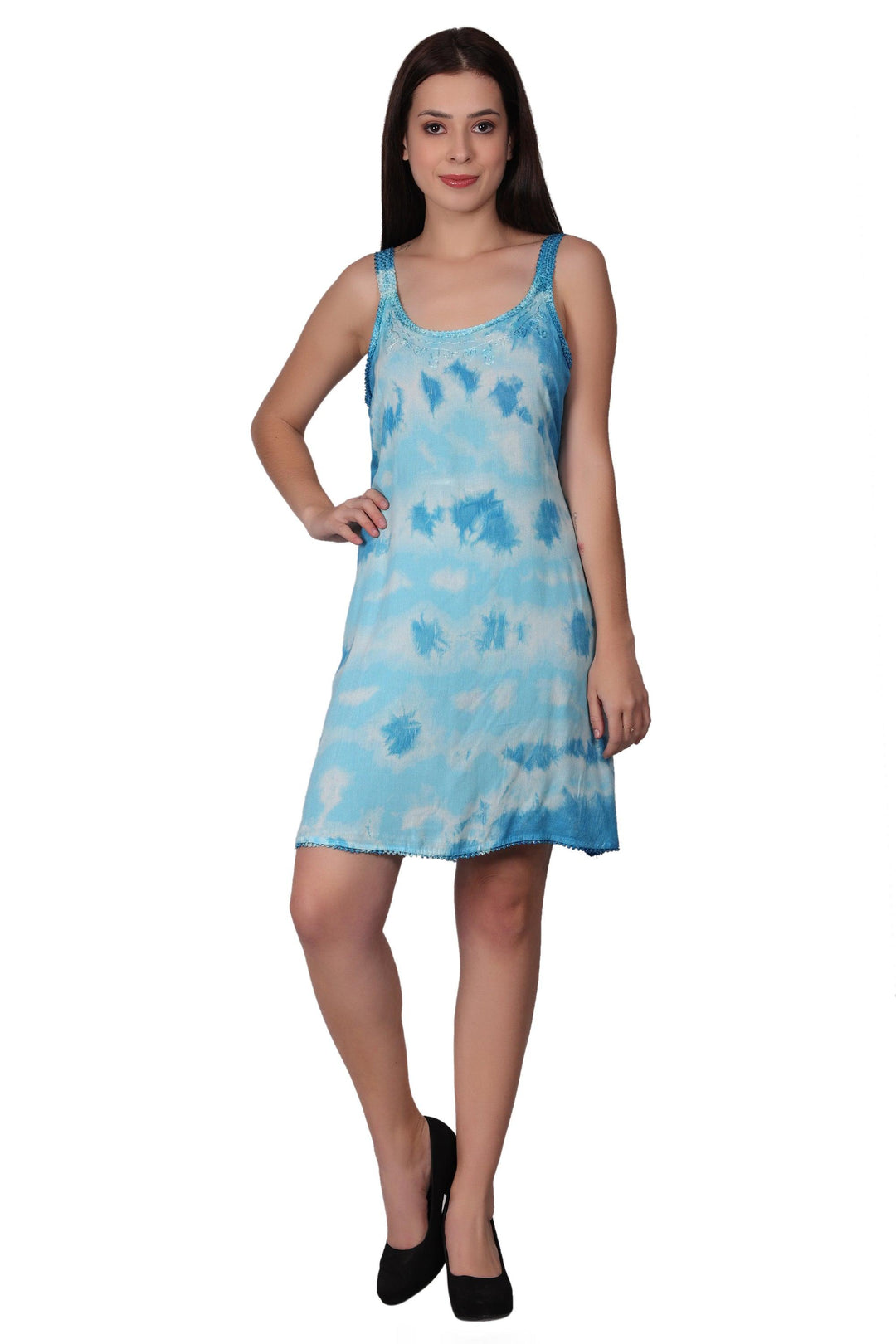 Laced Tie Dye Beach Dress 362213LACE