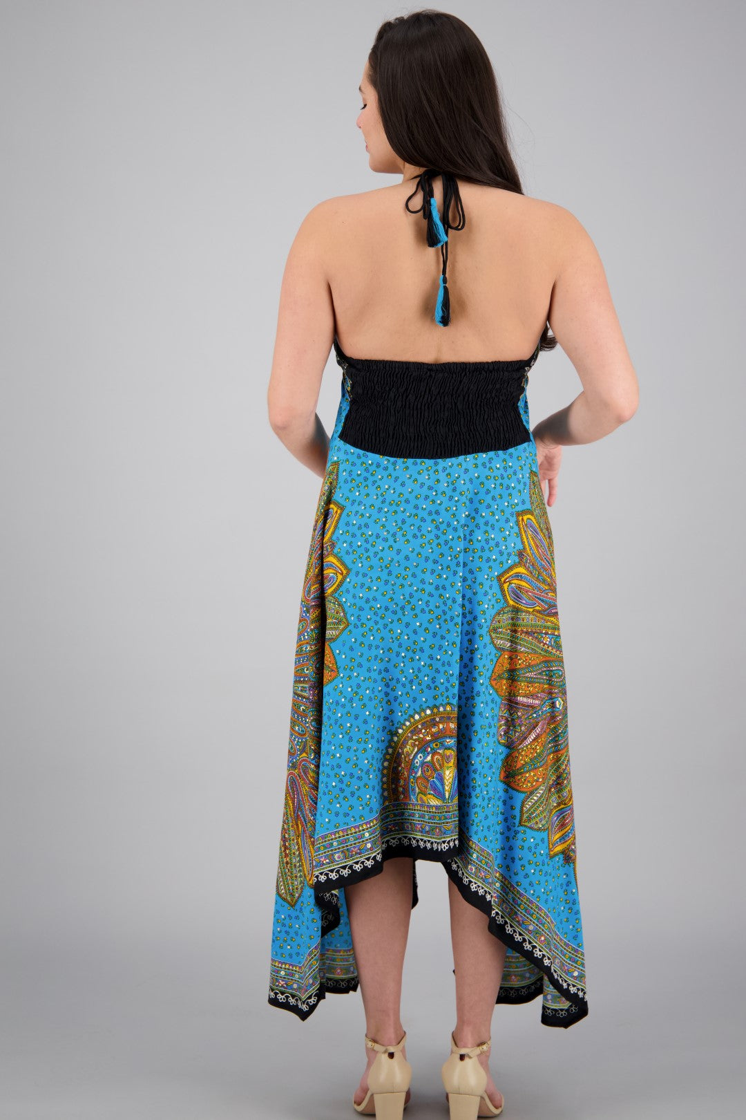 Long Batik Halter Dress 1956