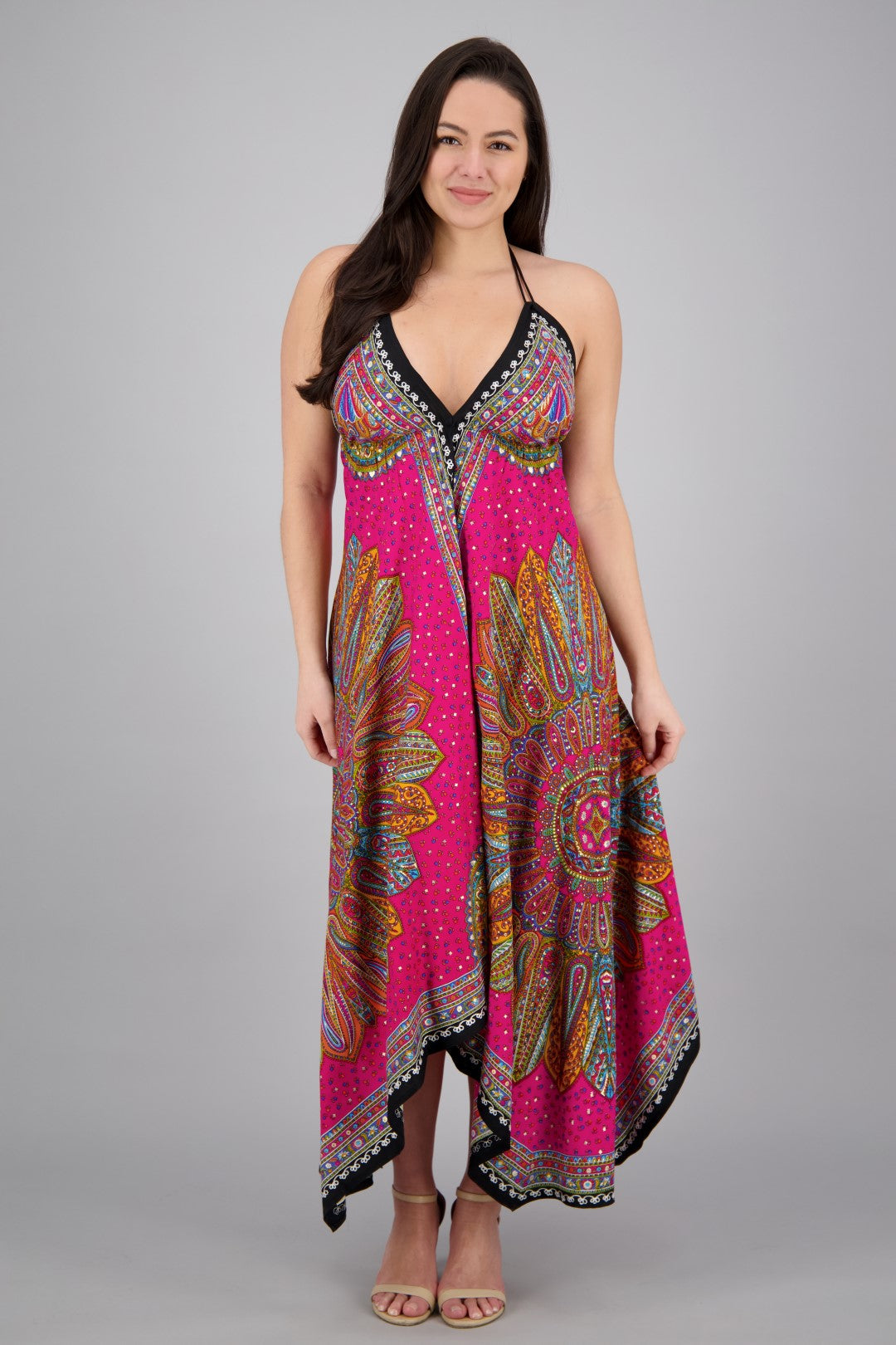 Long Batik Halter Dress 1956