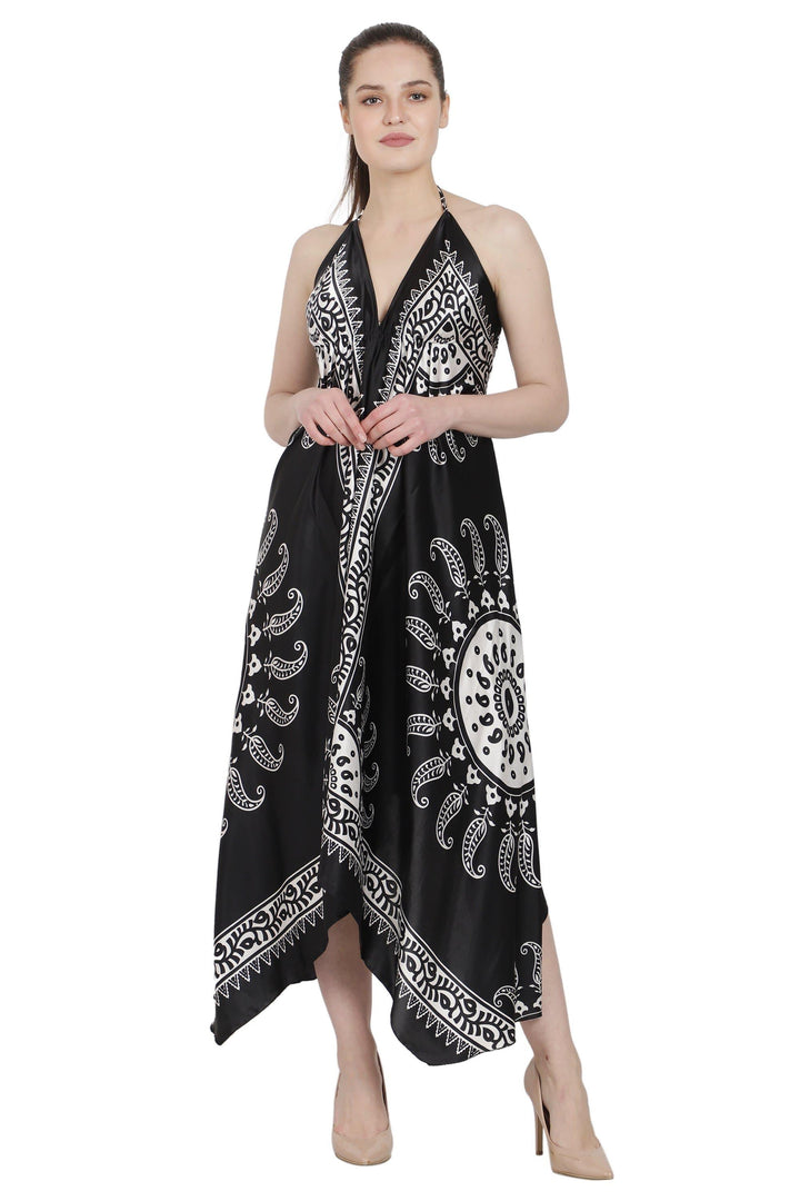 Paisley Print Halter Dress One Size Fits Most S-922