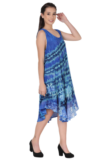 Palm Tree Block Print Dress 422211R