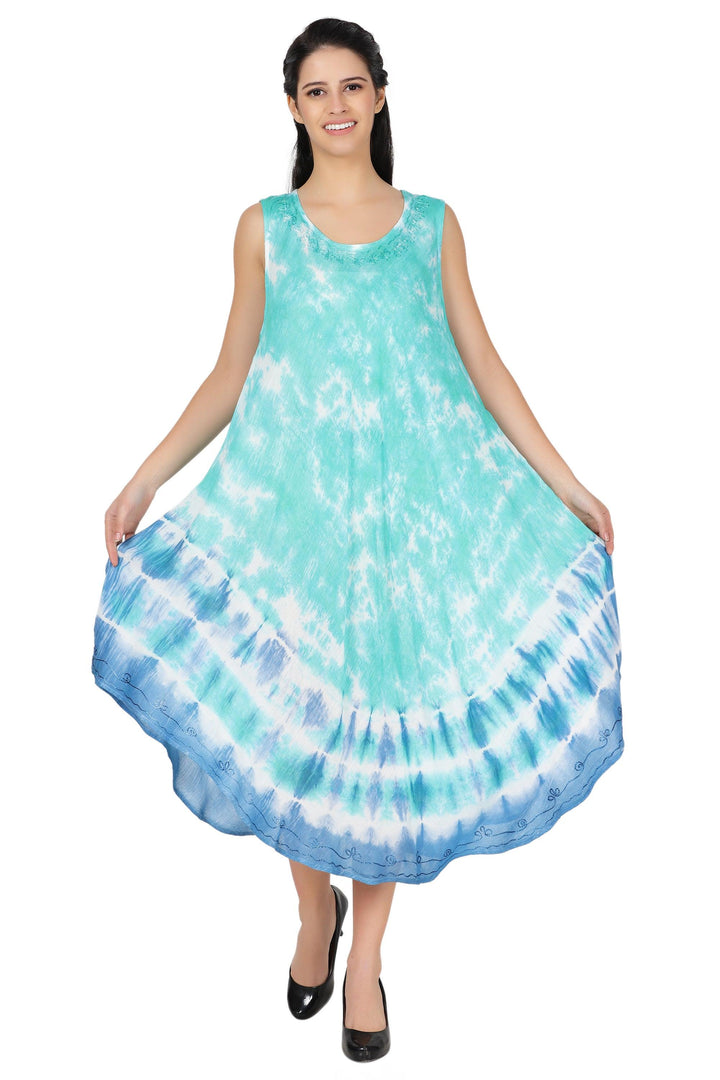 Pastel Tie Dye Beach Dress 482156