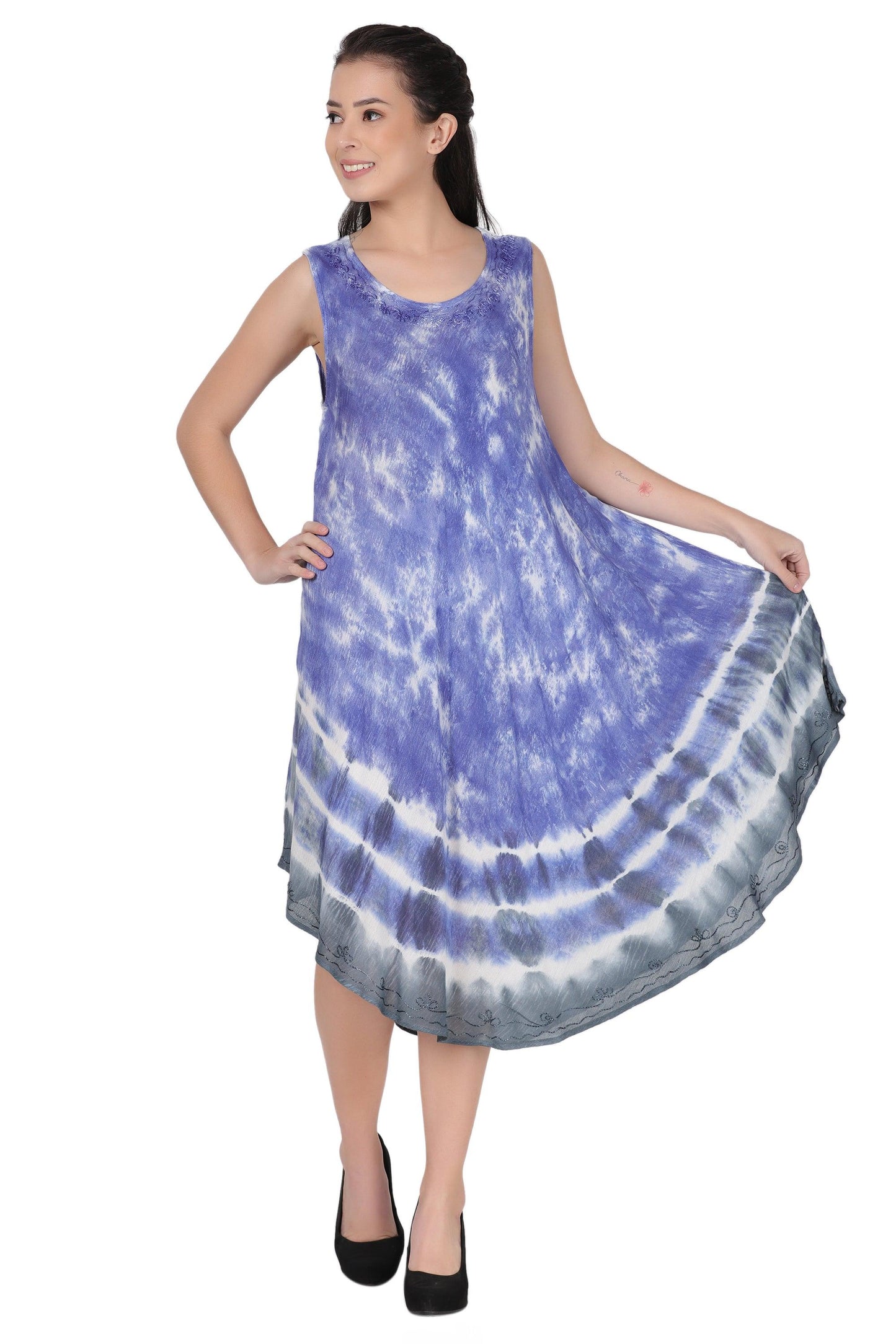 Pastel Tie Dye Beach Dress 482156