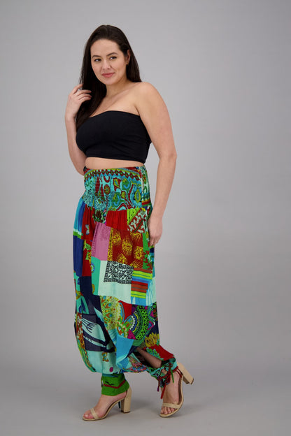 Patchwork Harem Pants PAT-3291