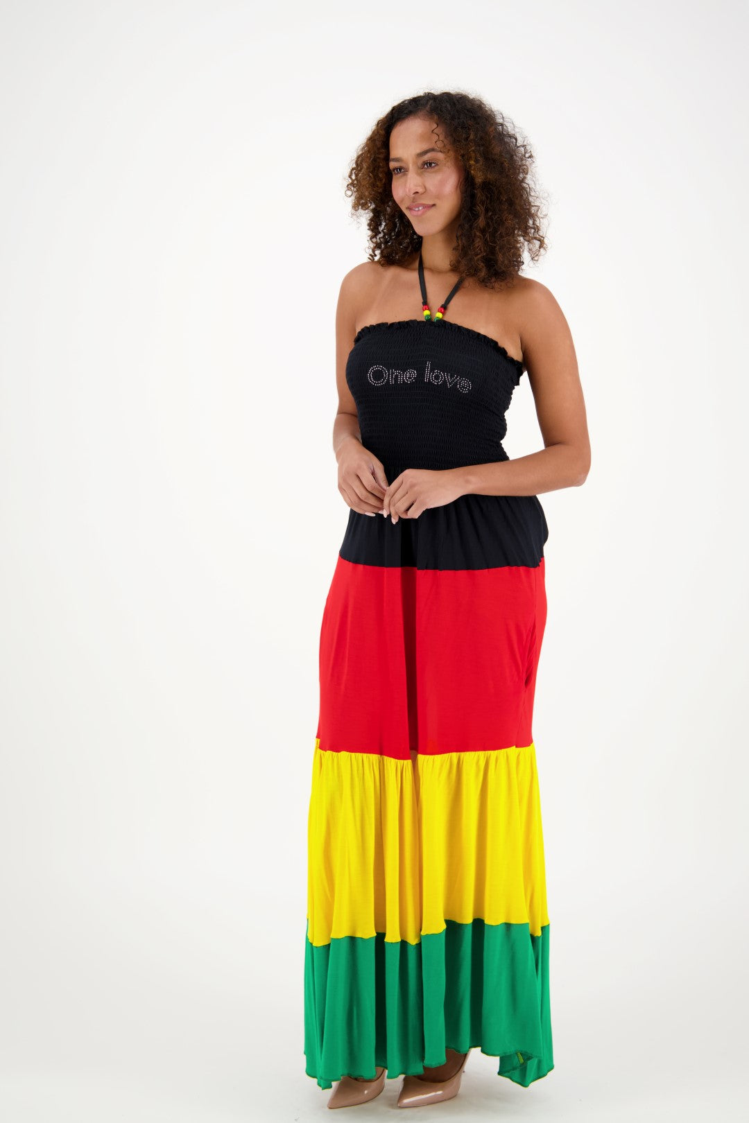 One Love Rasta Tube Dress R471