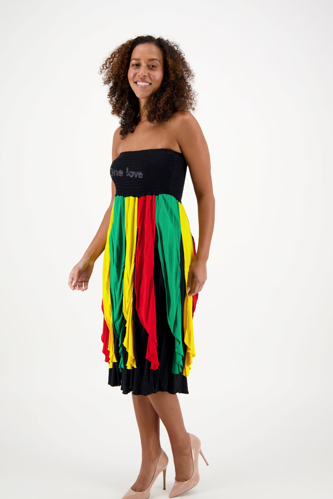 One Love Rasta Dress R478