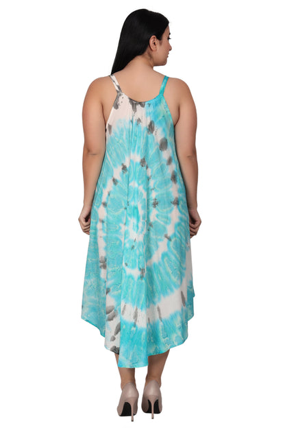 Spaghetti Strap Tie Dye Dress 482174