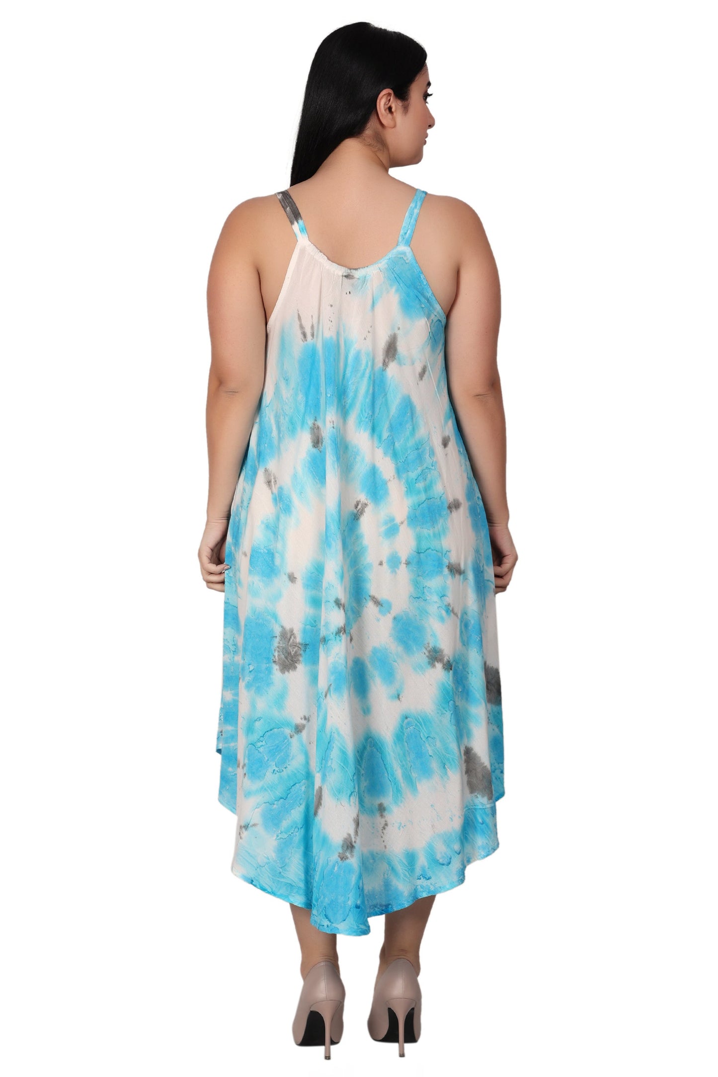 Spaghetti Strap Tie Dye Dress 482174