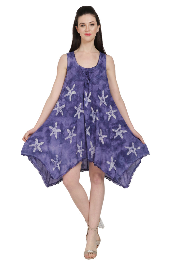 Starfish Block Print Dress 20721