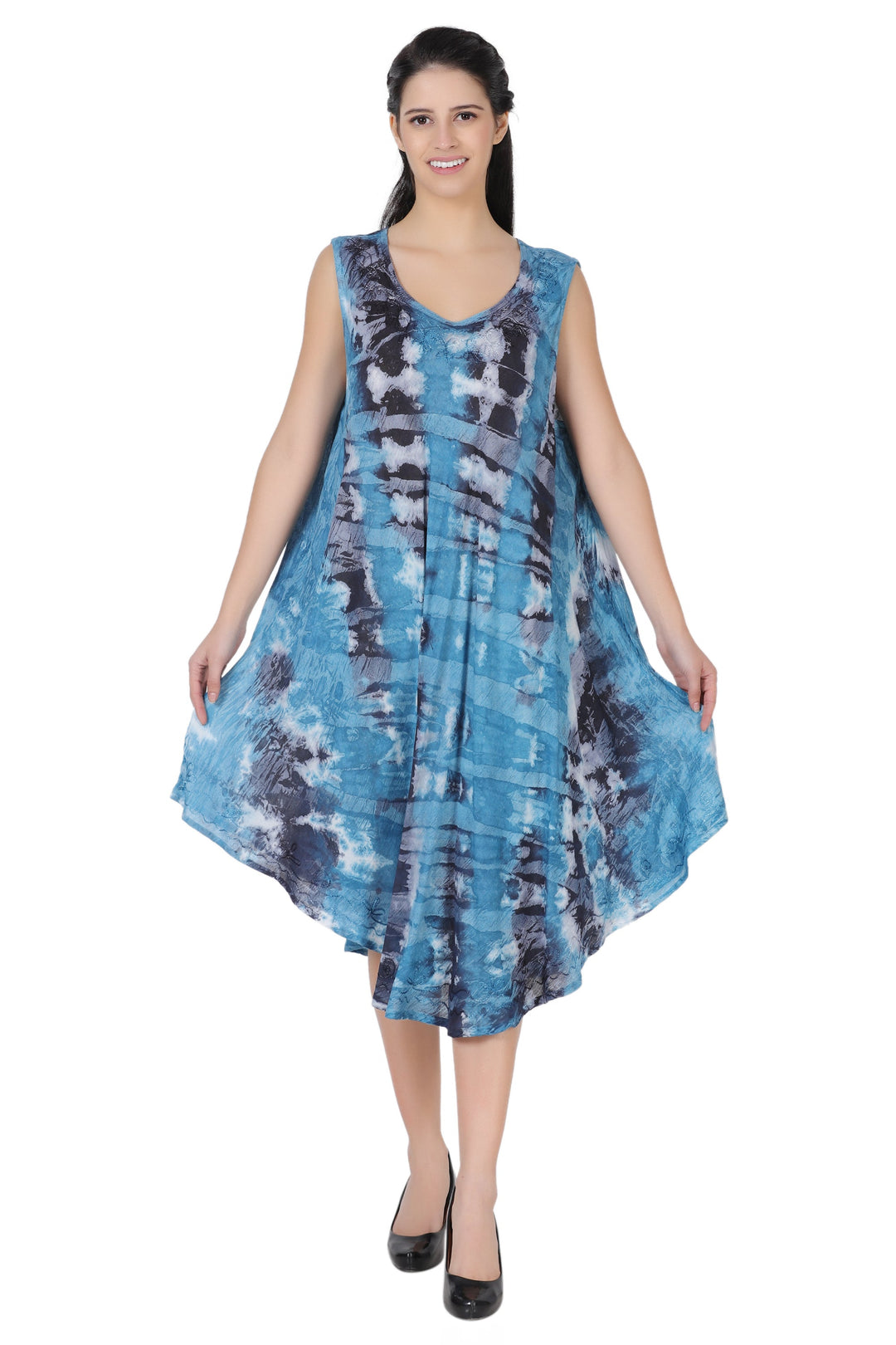 Stonewash Tie Dye Beach Dress 362168R