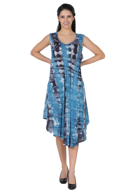 Stonewash Tie Dye Beach Dress 362168R