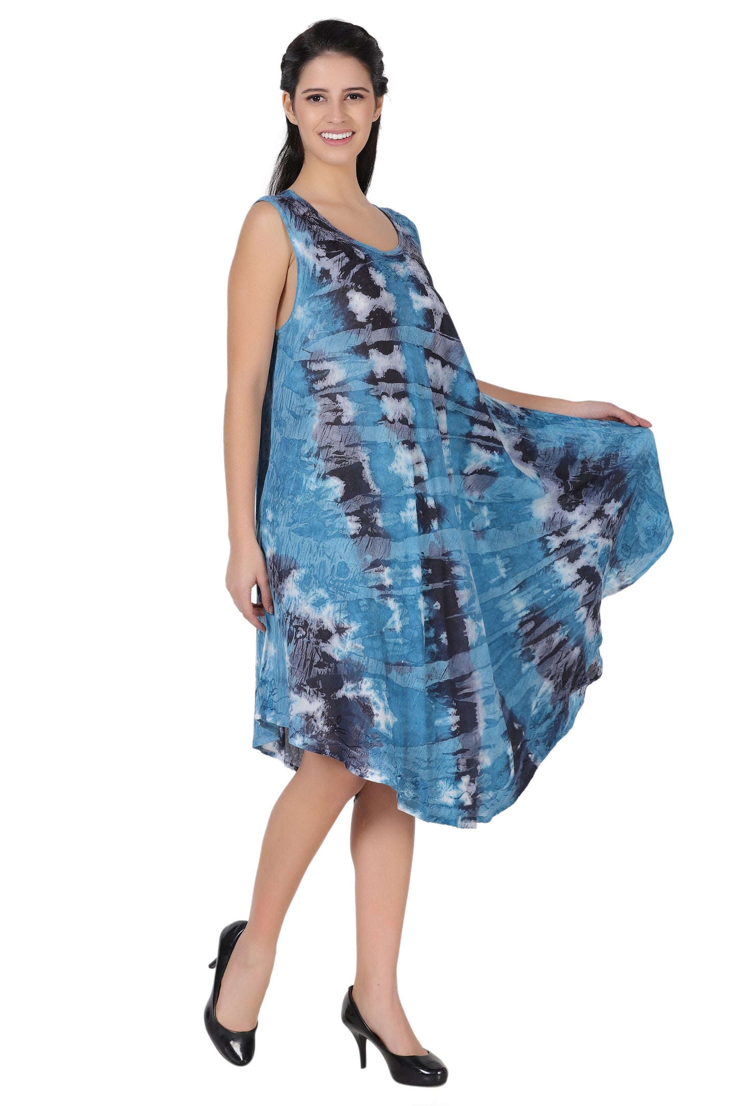 Stonewash Tie Dye Beach Dress 362168R