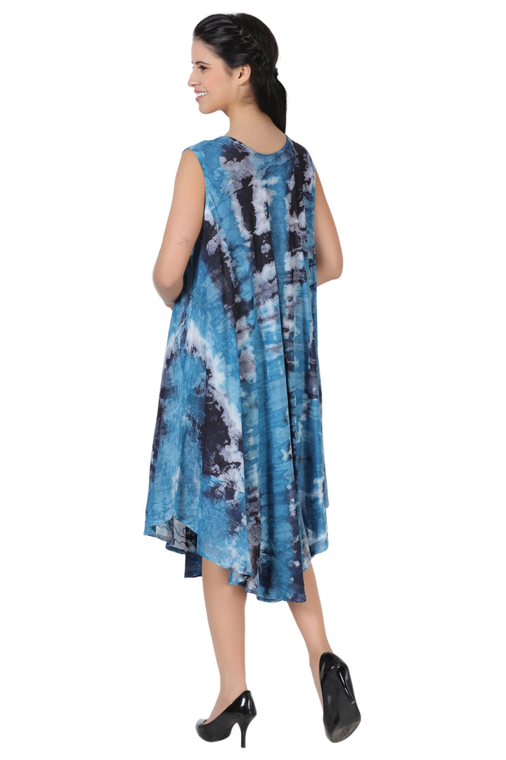 Stonewash Tie Dye Beach Dress 362168R