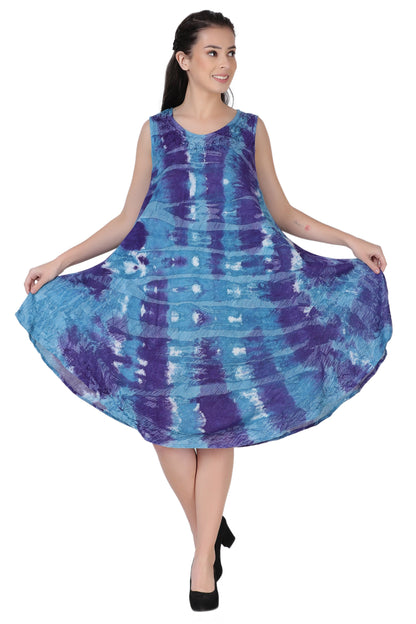 Stonewash Tie Dye Beach Dress 362168R