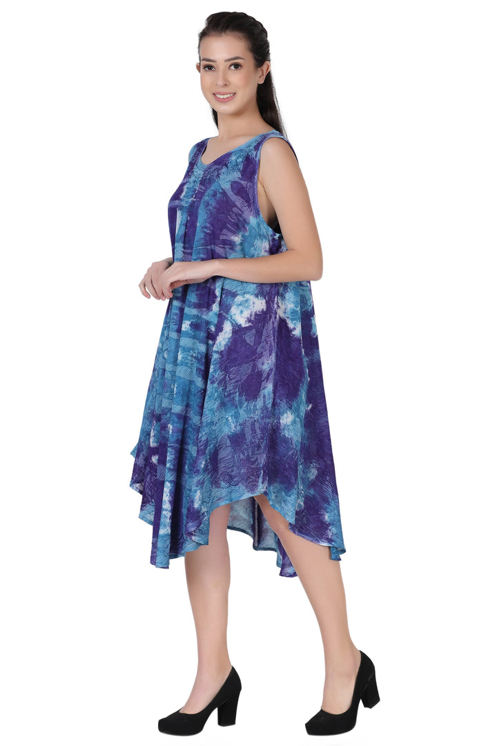 Stonewash Tie Dye Beach Dress 362168R