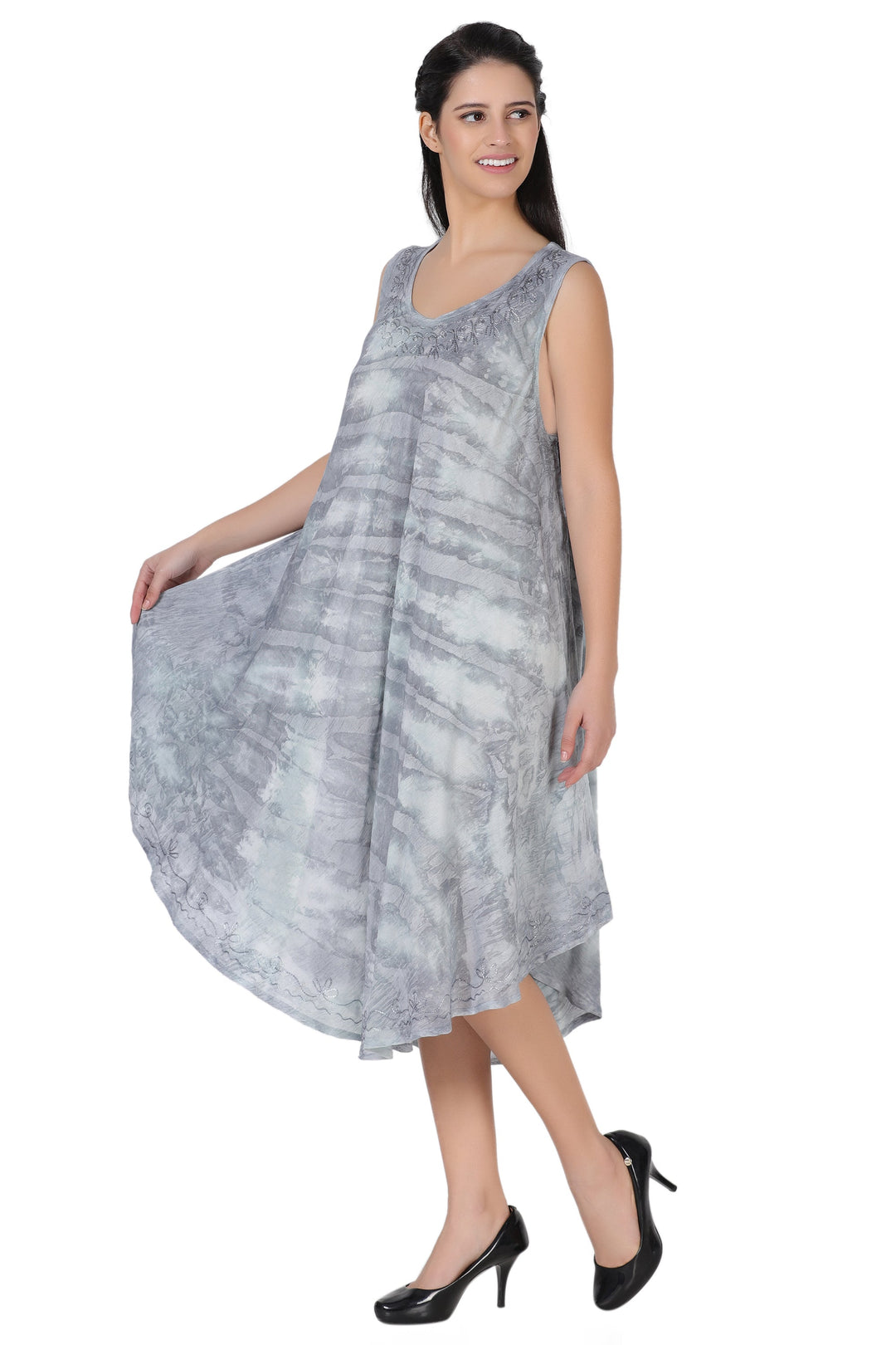 Stonewash Tie Dye Beach Dress 362168R