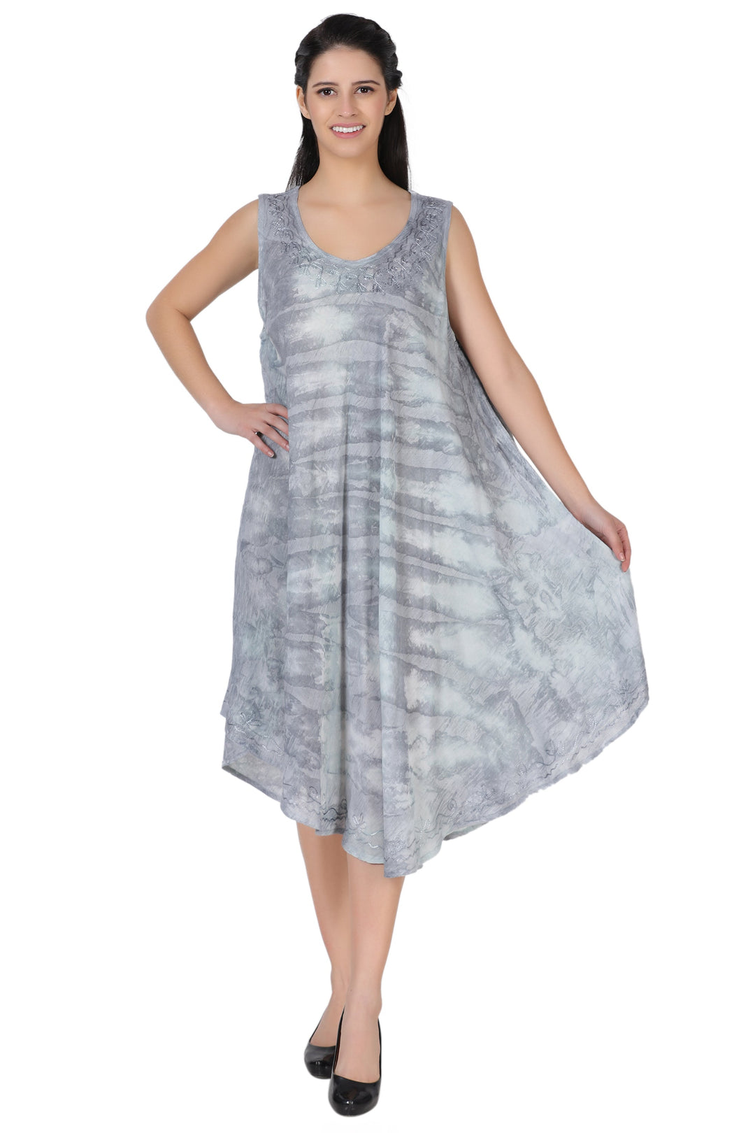 Stonewash Tie Dye Beach Dress 362168R