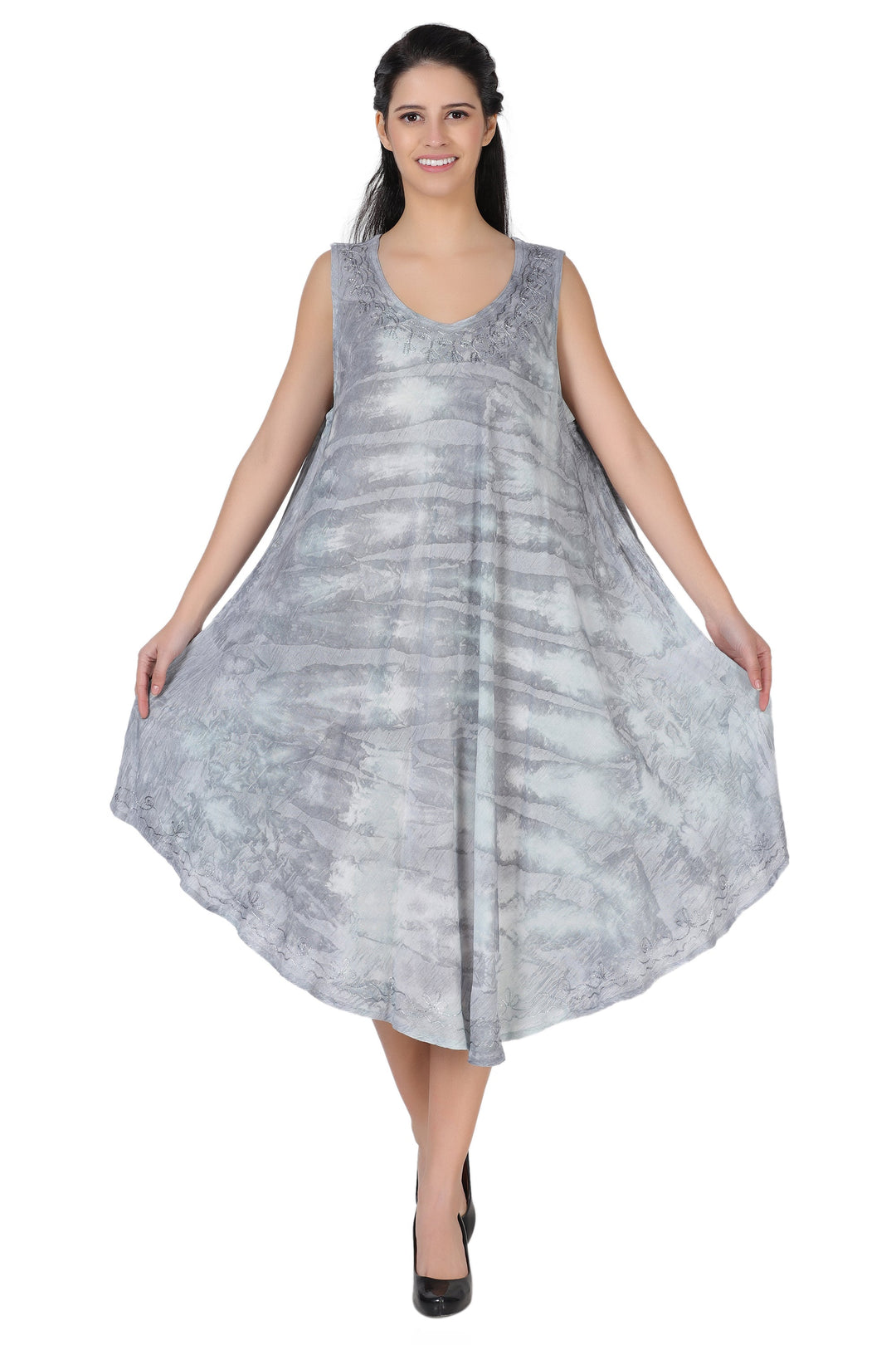 Stonewash Tie Dye Beach Dress 362168R