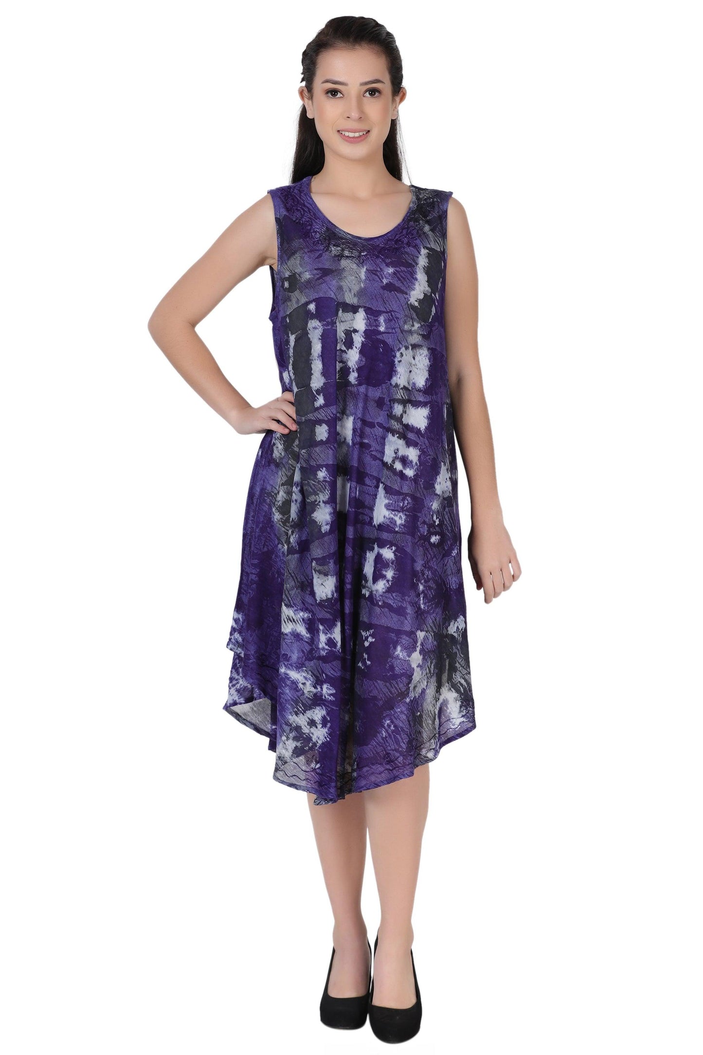 Stonewash Tie Dye Beach Dress 362168R