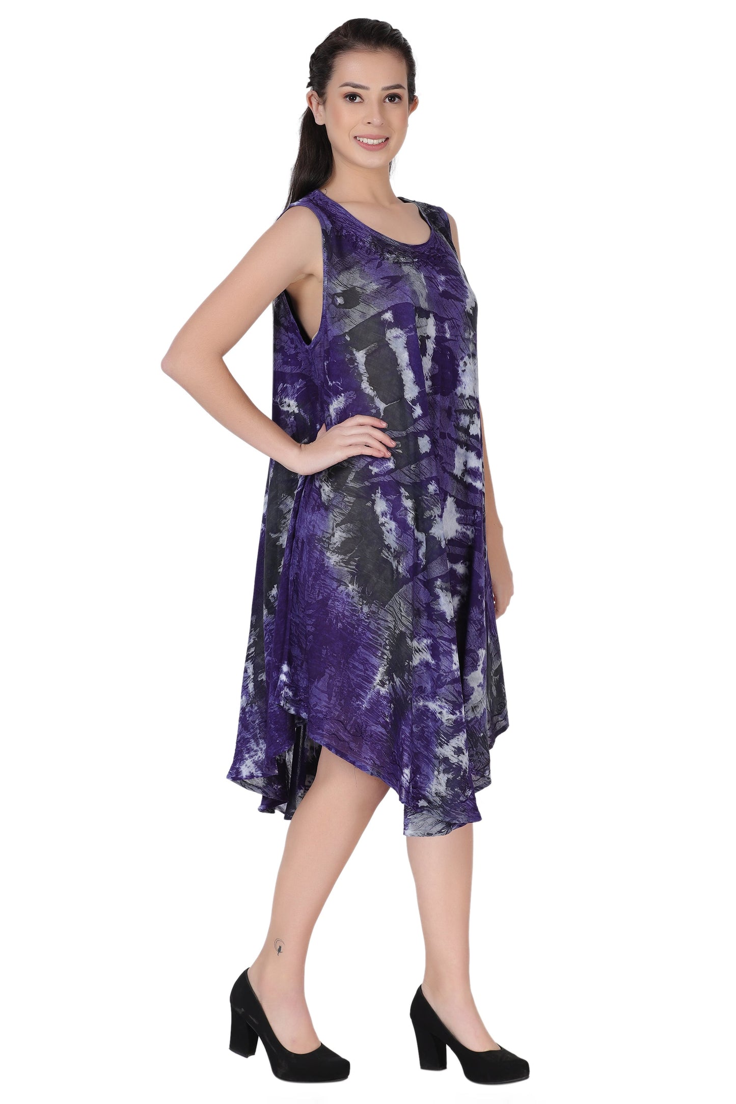 Stonewash Tie Dye Beach Dress 362168R